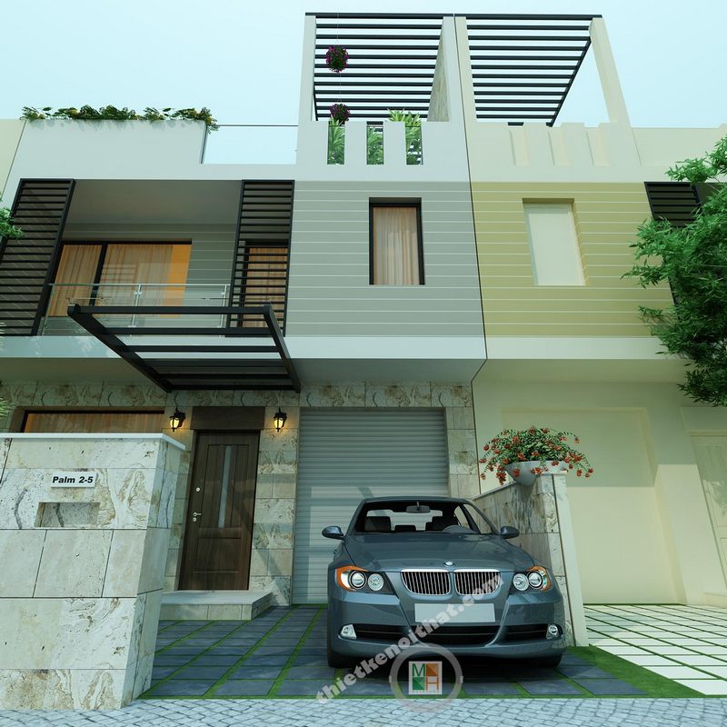 Thiết kế nội thất biệt thự mini tại khu đô thị Paml- Việt Hưng Long Biên Hà Nội